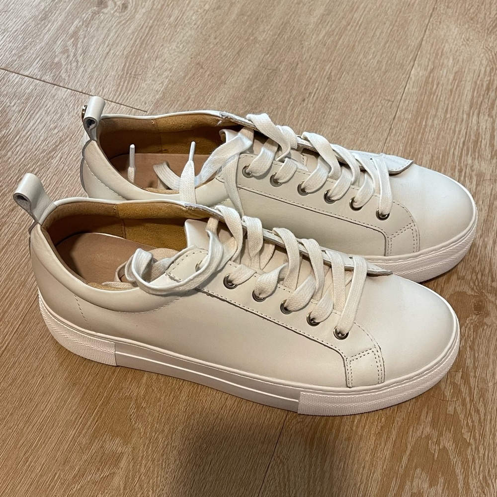 Jack Rogers white platform sneakers